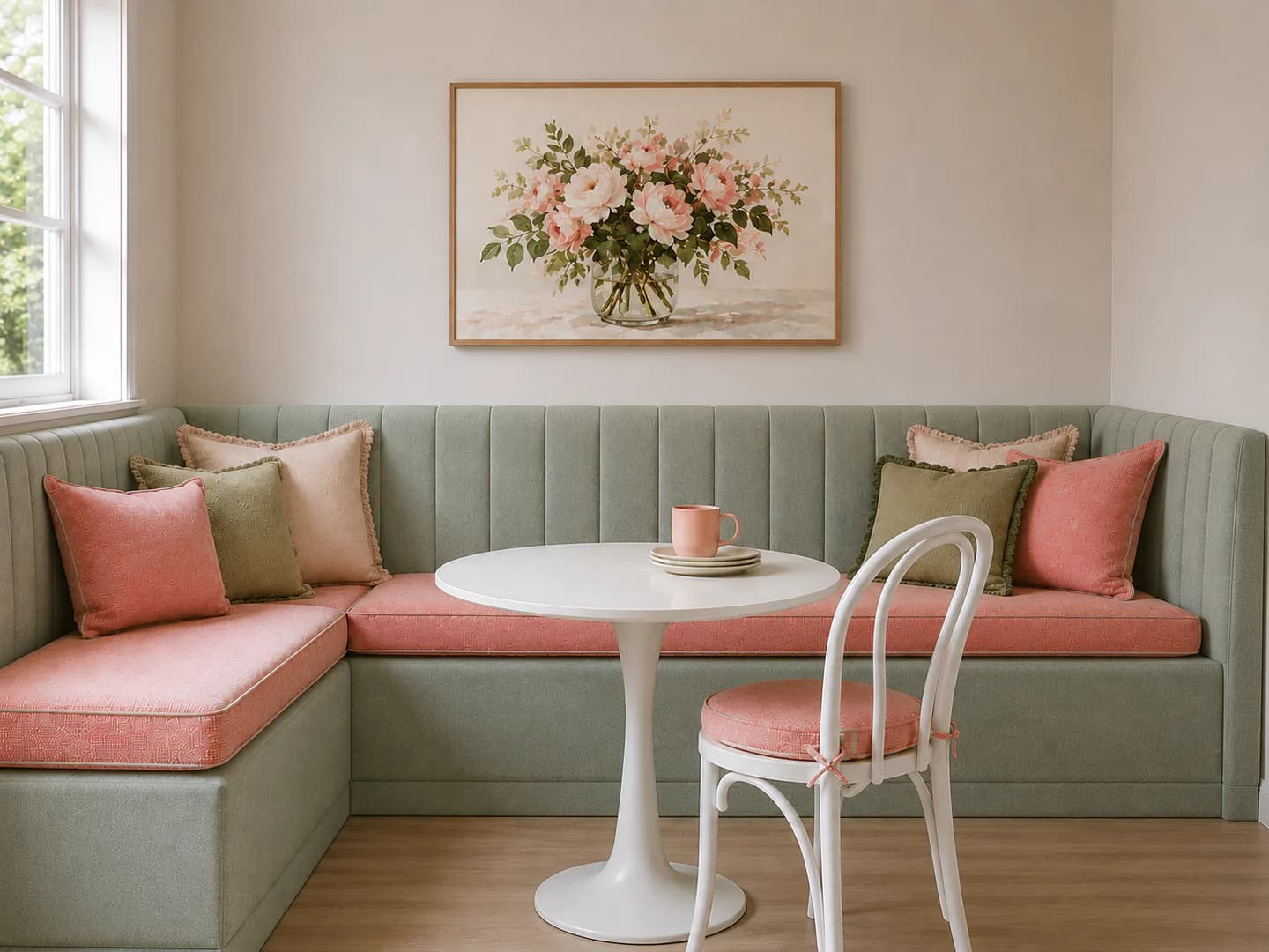 Custom upholstered dining bench cushions