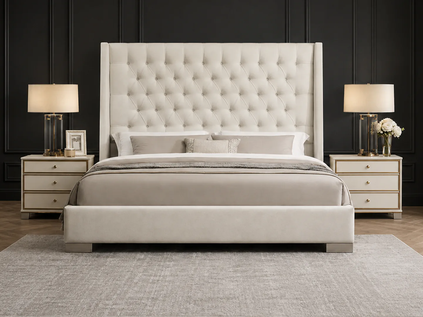Melrose upholstered bed