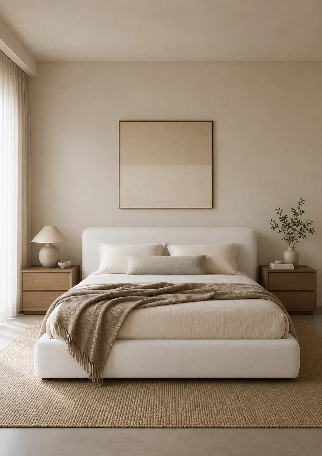 Custom bed and headboard