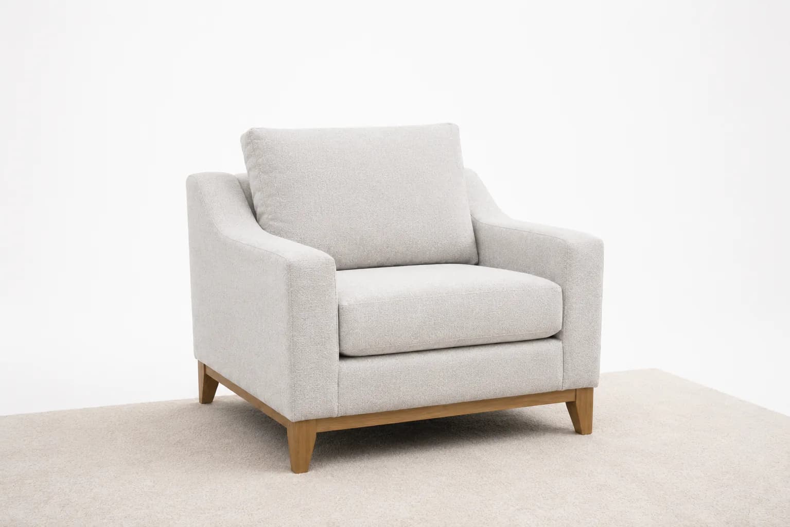 Custom upholstered accent chair