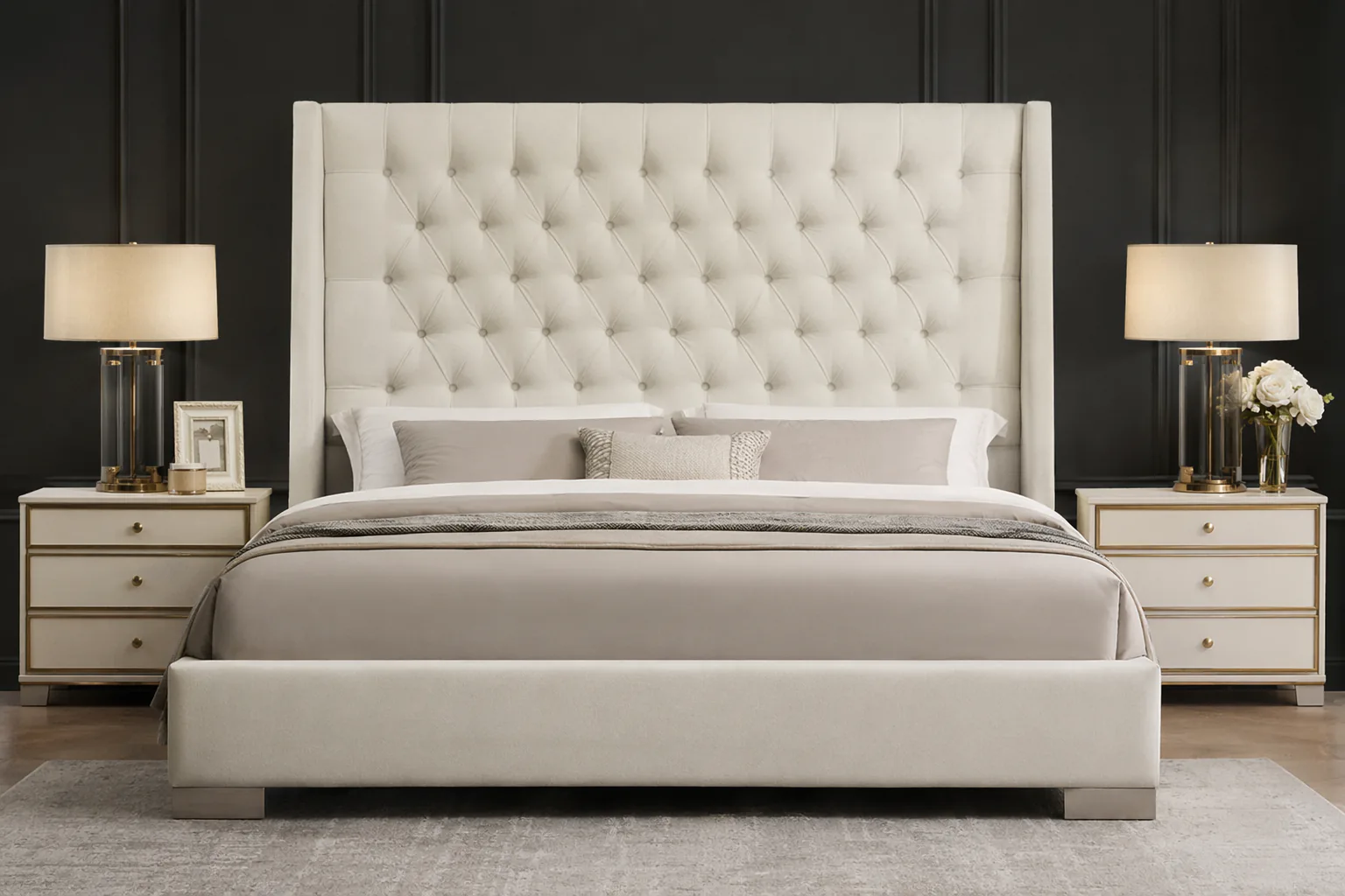 Melrose upholstered bed