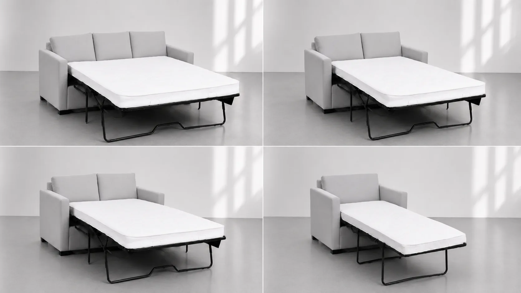 Sofabed opening mechanism sequence