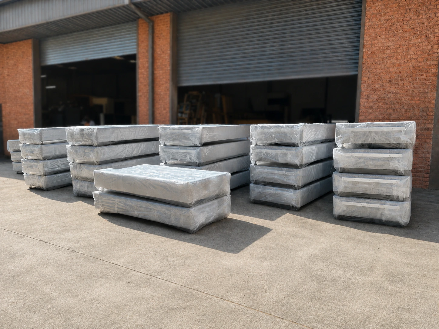 Commercial bed bases ready for delivery